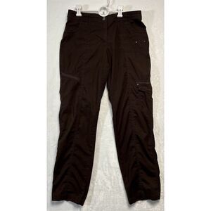 Chico's Women's Brown Cargo Pants Size 12 Multiple Pockets